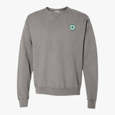 ComfortWash® Garment Dyed Crewneck Sweatshirt in concrete grey